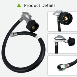 7627 67069 69891 Hose and Regulator Kit for Weber Grill Parts, for Weber Genesis 300/400/210/LX240/Silver Spirit E310 E320 E210 Summit 400/600 Spirit II (2017-2019) Series Gas Grills Replacement Parts