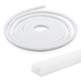 Newest 16.4FT/5M Silicone LED Channel System, 13x15mm DIY LED Neon Rope Light IP67 Waterproof for 10mm LED Strip Lights Installation, for Indoor Outdoor Ambient Decor