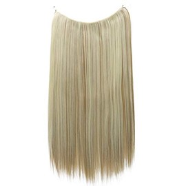PRETTYSHOP 20" 1 Weft Extension With Elastic Band Hair Extensions Hairpiece Straight Blond Mix E107