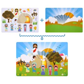 Easter Stickers 10 Set for School Supply Classroom Activity Easter Party, Easter Game Stickers