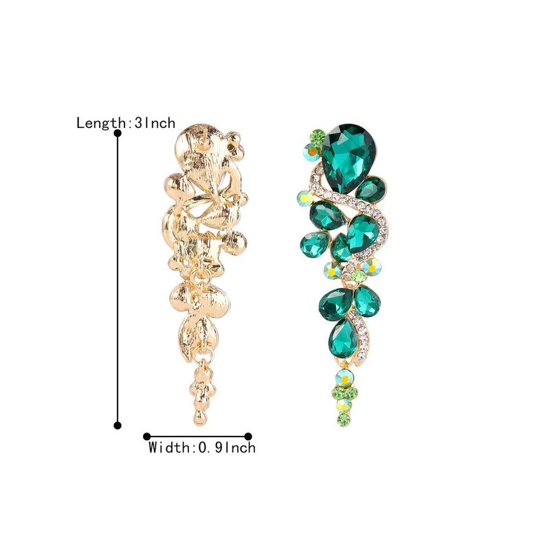 Clearine Women's Bohemian Boho Crystal Wedding Bridal Teardrop Dangle Statement