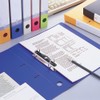 Lihit Lab G2280-6 Ring File, 2 Holes, D-Type, A4S, Yellow-Green
