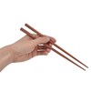 Wooden Chopsticks Japanese Style Rectangular Red Sandalwood Inlaid Boxwood Reusable