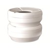 APS Ash Tray Approx. Diameter 10cm Height: 4cm Melamine White