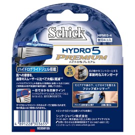Schick 5-Blade Hydro 5 Premium Replacement Blade 4 Piece Male Razor