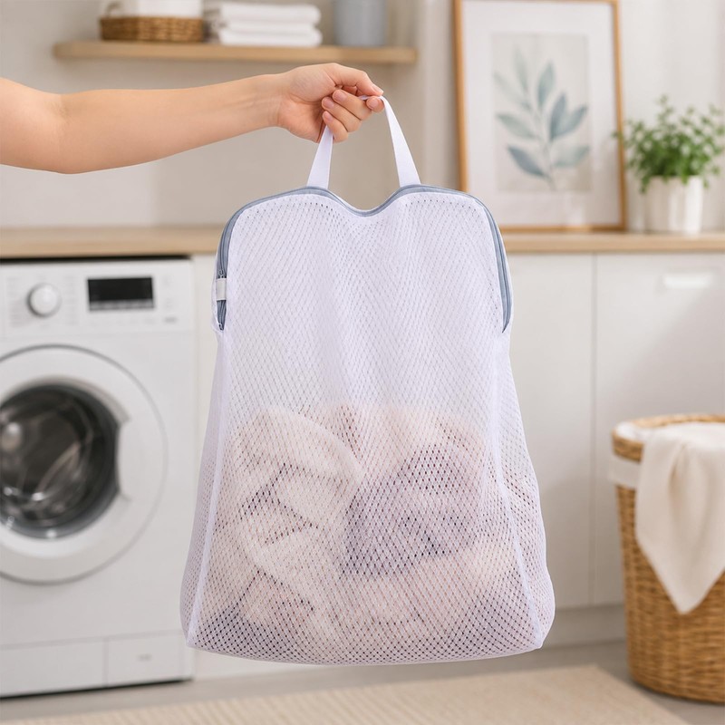 3PCS Mesh Laundry Bags for Delicates, S/M/L 3D Design Delicates
