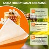 10 Pack Honey Wound Dressing,4'' x 4''Manuka Honey Gauze Dressing,Non-Stick