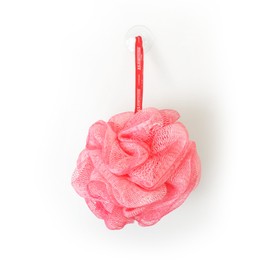 1541 London Exfoliating Bath & Shower Body Puff/Scrunchie/Buffer (Bubblegum Pink)