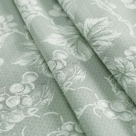 Home Bargains Plus 52 x 52 Inch Square Vinyl Tablecloth with Flannel Backing, Traditional Grapevine Print, Waterproof Indoor Outdoor Dining Room, Party and Banquet Table Cover, Sage Green