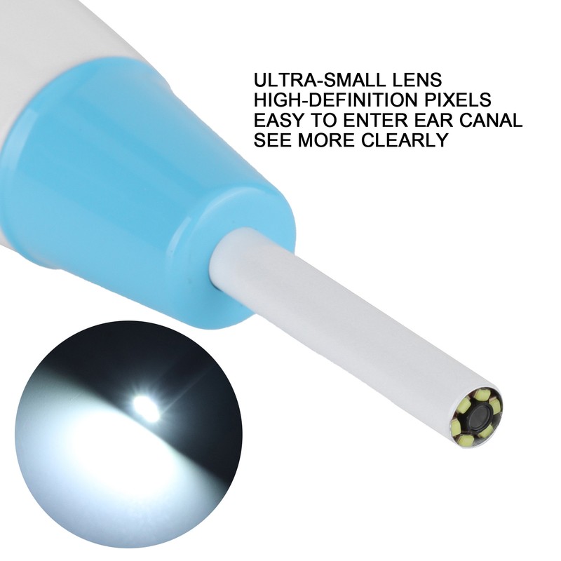 Ear Wax Removal Endoscope Otoscope WIFI Connected Ear Camera Cleaning