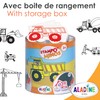 Aladine 3085127 Stempelset Minos Baustelle, inkl. 10 Stempel und 1