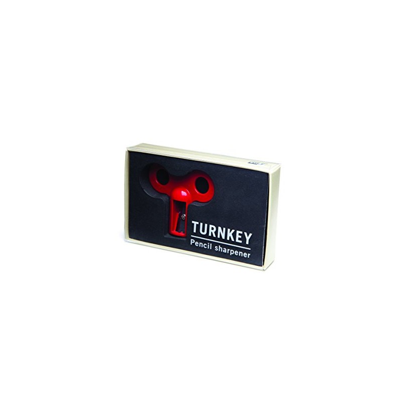 Monkey Business Turnkey - Retro Style Pencil Sharpener (Red)