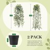 Der Rose 2 Pack Fake Hanging Plants Artificial Decor Faux