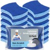 MR.SIGA Esponja Exfoliante de celulosa antiarañazos para Cocina, Doble Cara,