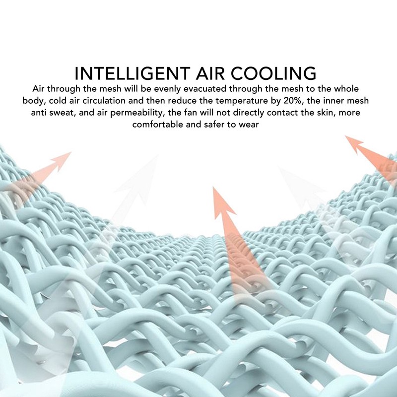 Cooling Vest with 2 Fans 3 Levels Adjustable Fast Cooling