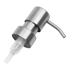 Hsthe Sea 2pcs Soap Dispenser Pump Head Replacement Pump Soap Dispenser for Bottles Soap Pump Stainless Steel for 25 mm Thread Bottle
