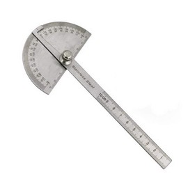Multifunctional Stainless Steel Ruler with 180 Degree Angle 10cm Measuring Angle Ruler Craft Measuring Folding Ruler Angle Technician Protractor Painting Drawing Measuring Instrument Ruler Ruler
