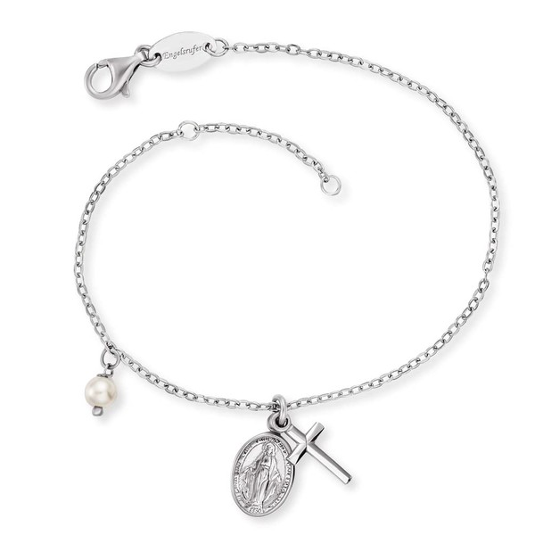 Engelsrufer Women's Bracelet Made of Sterling Silver with Cross and