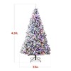 Best Choice Products Pre-Lit Artificial Christmas Tree 4.5ft Snow Flocked