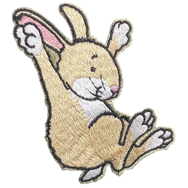 Pawprint Family | Rabbit Character Sew on Patch | Percy