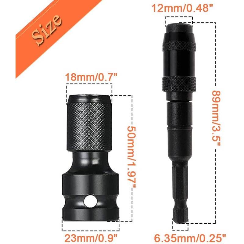 Bestgle Pivot Drill Bit Holder Tip(1/4 Inch Hex Shank, 20°