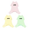 Hdwk&Hped Soft Cotton Dog Pajamas for All Seasons, Striped Solid