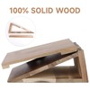 3HQ Wooden Book Stand for Reading Rest, Acacia Triangle Book