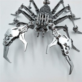 PUOSUO 3D Metal Puzzle Scorpion DIY Model Kit, Puzzle Jigsaw Scorpion King 3D Stainless Steel Ornaments