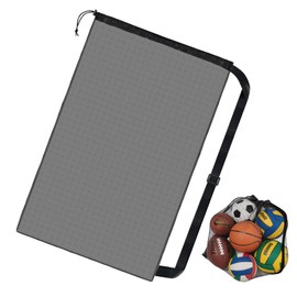 AONAYO Extra Large Ball Net with Drawstring and Shoulder Strap Ball Bag, Ball Net for 10-15 Balls, Basketball Ball Storage, Suitable for Sleeping Bag Net, Ball Pool Ball, Bib Football, Yoga Ball, Ball