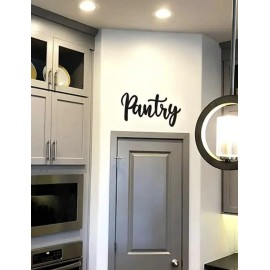 Sign Pantry Sign Metal. Pantry Letter. ( Letrero Para Despensa). Black.