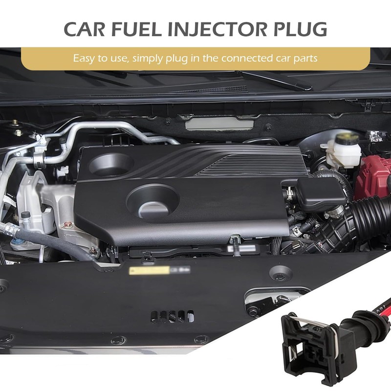 yorpyep 4 PCS Fuel Injector Connector, Extended Pigtail Wiring Harness