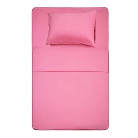 Best Season Best Season 3 Piece Bed Sheet Set (Twin,Peach Pink) 1 Flat Sheet,1 Fitted Sheet and 1 Pillow Cases,100% Brushed Microfiber 1800 Luxury Bedding,Deep Pockets,Extra Soft & Fade Resistant