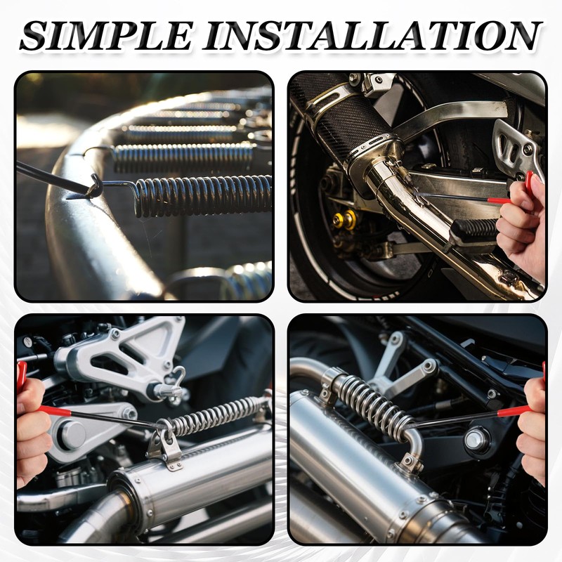 BOHUIZ Exhaust Spring Puller Tool Motorcycle Exhaust Spring Hooks, 2