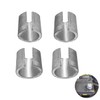2 Pairs Universal Battery Post Terminal Shims, Car Battery Negative/Positive