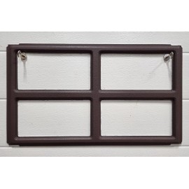 Clopay Ideal Holmes HOLMES Garage Doors Colonial 509 Set of 4 CHOCOLATE Window Inserts/Short Panel