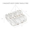 russell+hazel Acrylic Cable Manager, 3” x 1.5” x 3”, Cord