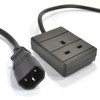 kenable IEC C14 to 1 Way Gang UK Mains Sockets