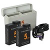 vhbw Ladezubehör-Set Ersatz für DJI JH-ACT5 für Kamera - 2X