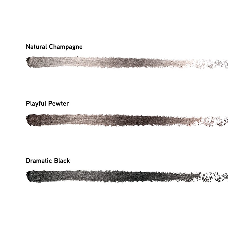 Physicians Formula Shimmer Eyeliner Pencil Set Of 3, Black, Dark