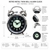 Twin Bell Alarm Clock for Heavy Sleepers – Retro Metal