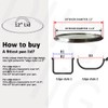 12 IN Glass Lid with Stainless Steel Handle for Frying