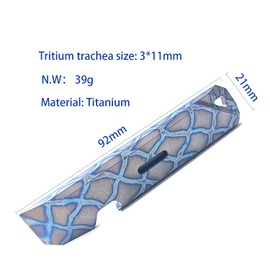 Titanium Bottle Opener Pry Bar Crowbar The Nail Puller with Keyhole Function Portable Multi Tool EDC