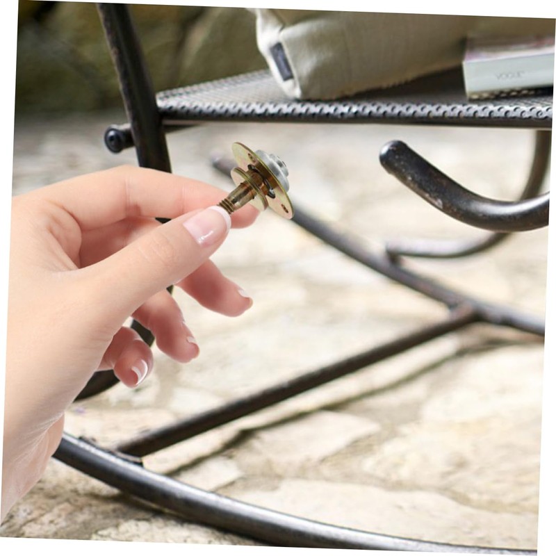 ABOOFAN 3pcs Rocking Chair Bearings Replacement Durable Iron Plated Mechanical