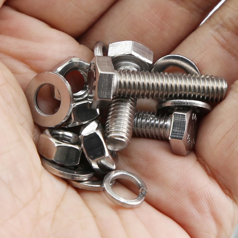 YEEZET 1000pcs M4 M5 M6 Bolts and Nuts Washers Assortment
