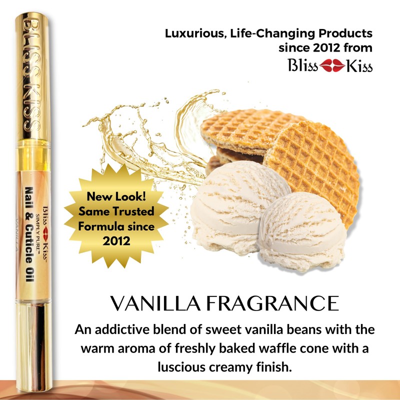 Bliss Kiss | 1 Vanilla Fragrance | Nail Oil Cuticle