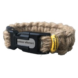 OUTDOOR ELEMENT Woolly Mammoth Survival Jute Bracelet (Medium)