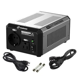 K KRIËGER 450 Watt Voltage Transformer, 110/120V to 220/240V Step Up Step Down Voltage Converter with AC Outlets, MET Approved Under UL, CSA