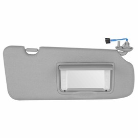 Right Passenger Side Sun Visor Compatible with Honda CRV 2017-2022 Gray Sunvisor with Light Replaces# 83230TLAA12ZA