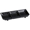 J-Kitchens Three Types of Sauce Plate, Black Tataki, Made in