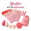 Kit Brochas Maquillaje Profesional 20 Piezas Beauty Blender